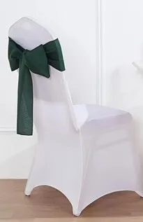 Satin Chair Sash EMERLAD GREEN