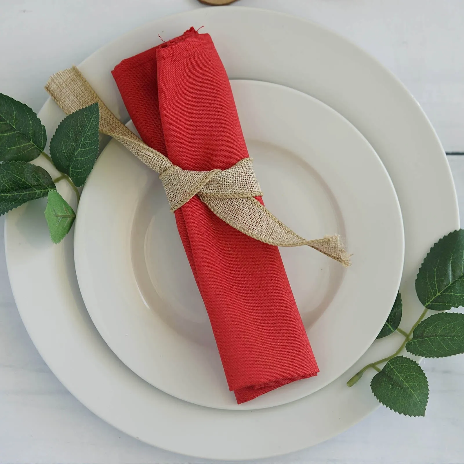 20 x 20 Red Cloth Polyester Napkins