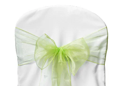Sheer Organza APPLE GREEN sash