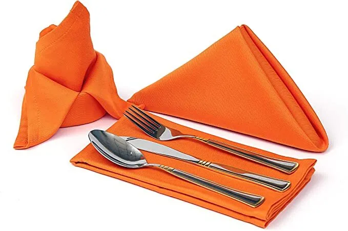 17x17 Orange Polyester napkin
