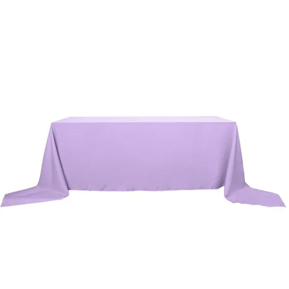 Lavender Rectangular Polyester Tablecloth