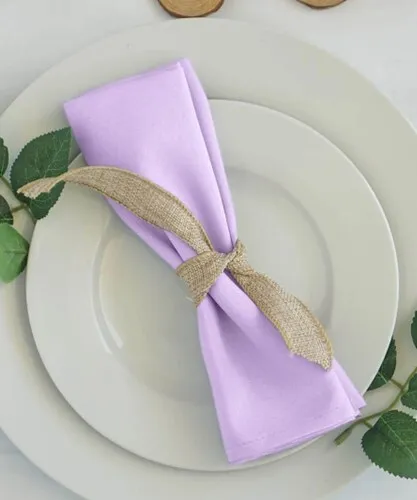 Lavender 20 x 20 polyester napkins