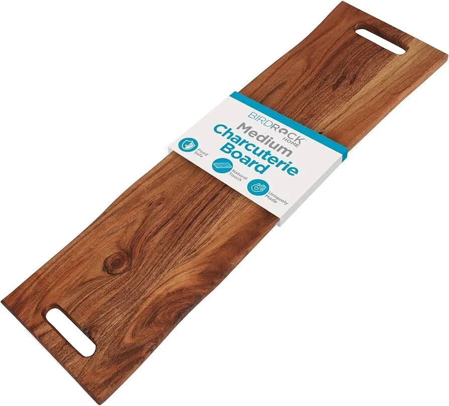 27.5" Wooden Charcuterie board with handles