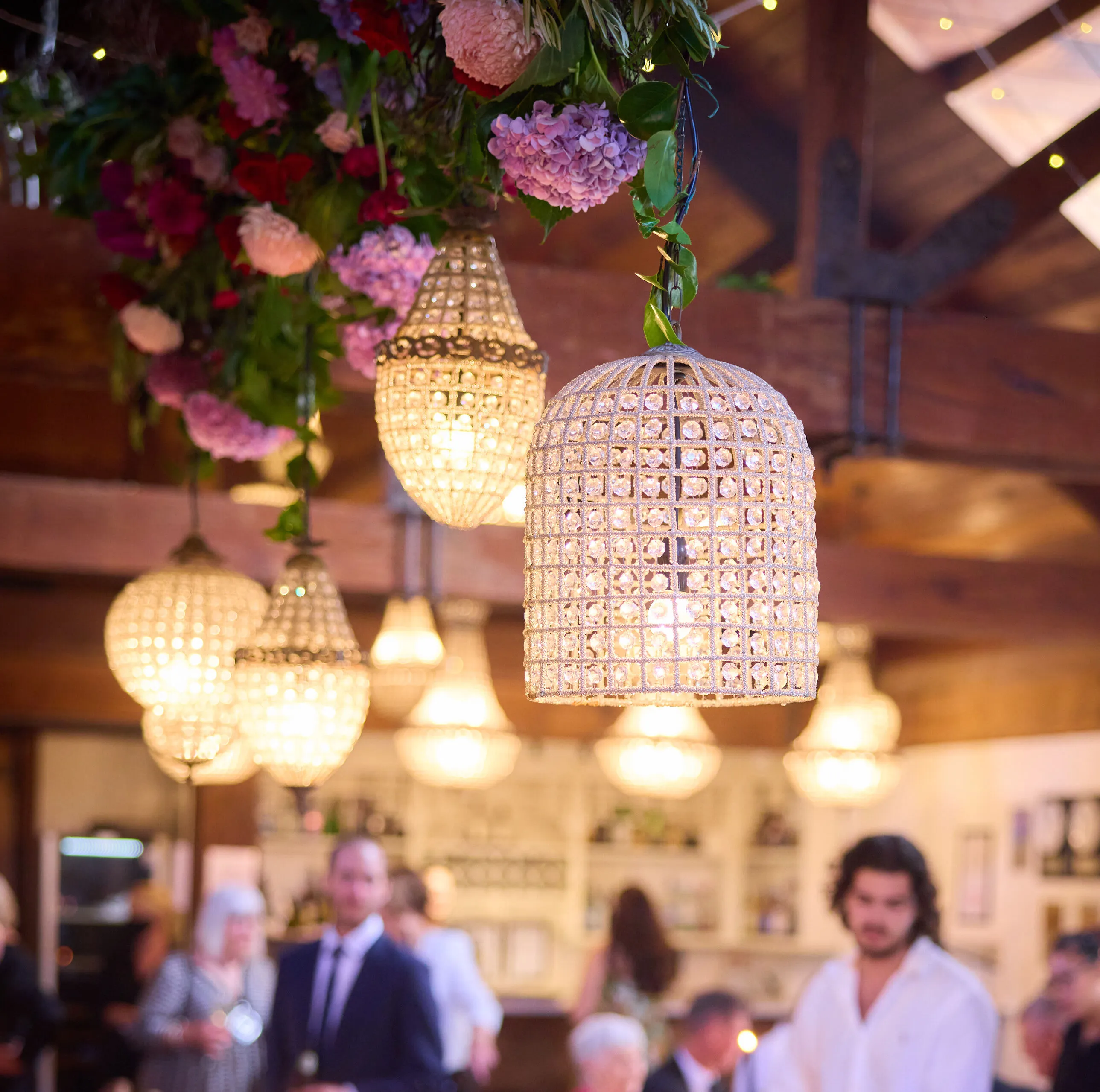 Crystal Basket Chandelier