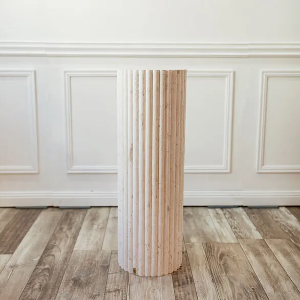 Rosetta Fossil Limestone Plinth - Large