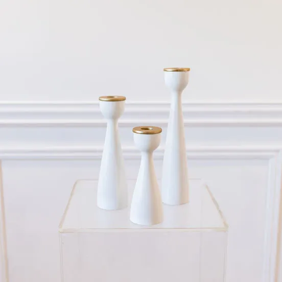 White Modern Taper - Small