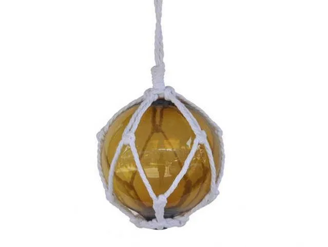 Amber Glass Fishing Floats