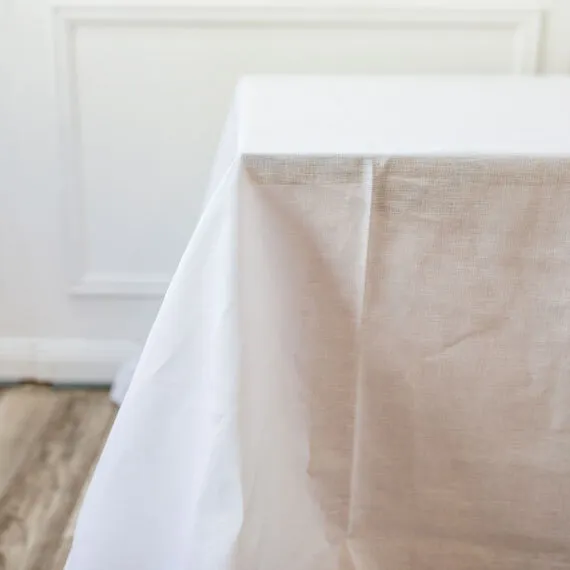 Linen Tablecloth - White