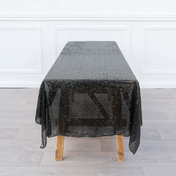 Tablecloth - Sequin - Black