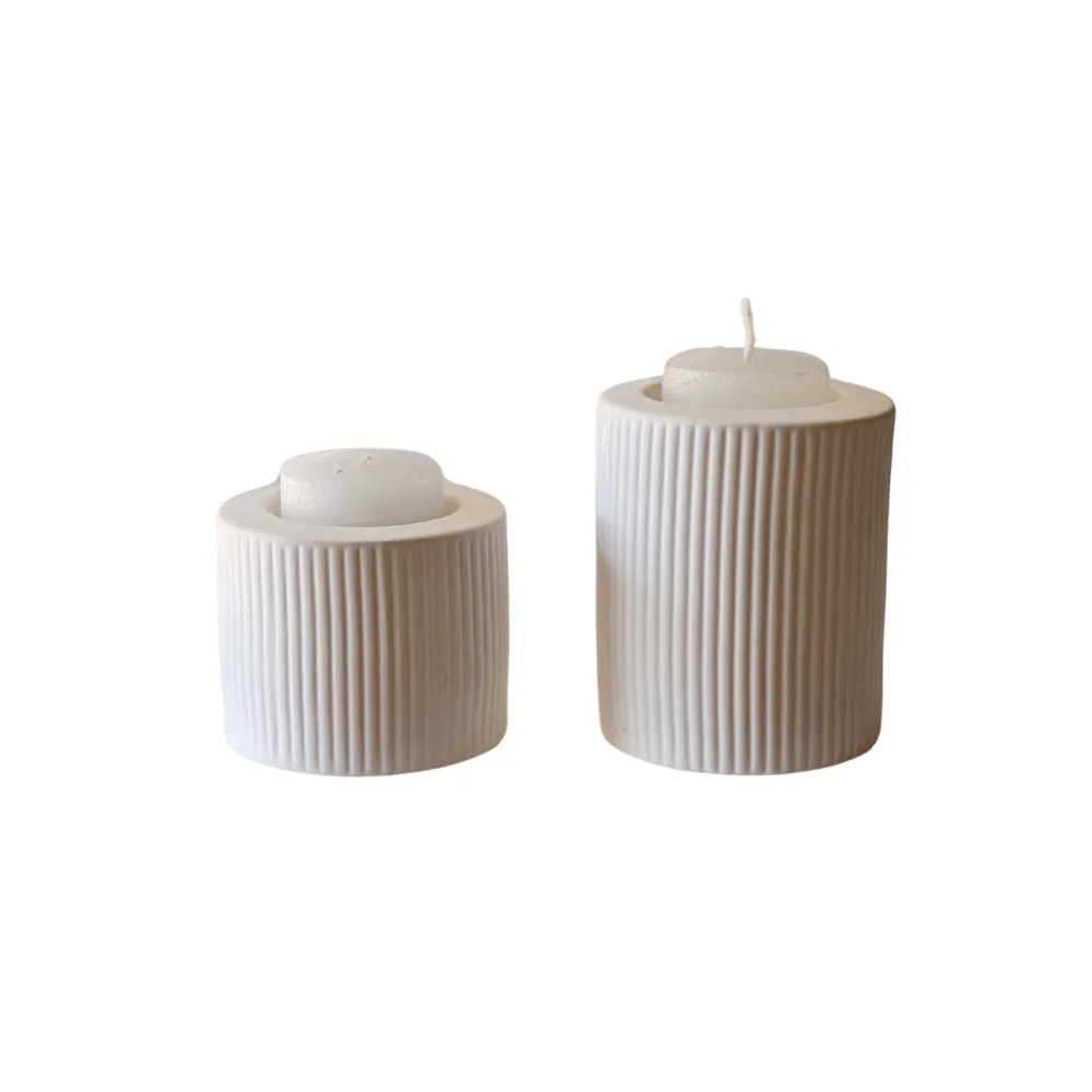 Ceramic Votive - Snow - Small
