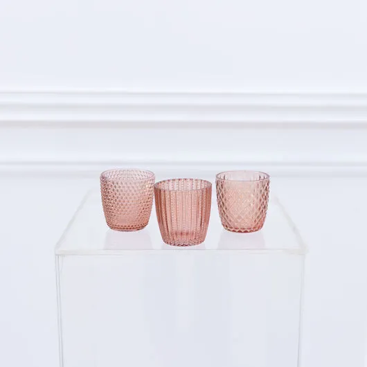 Votive - Glass - Pink