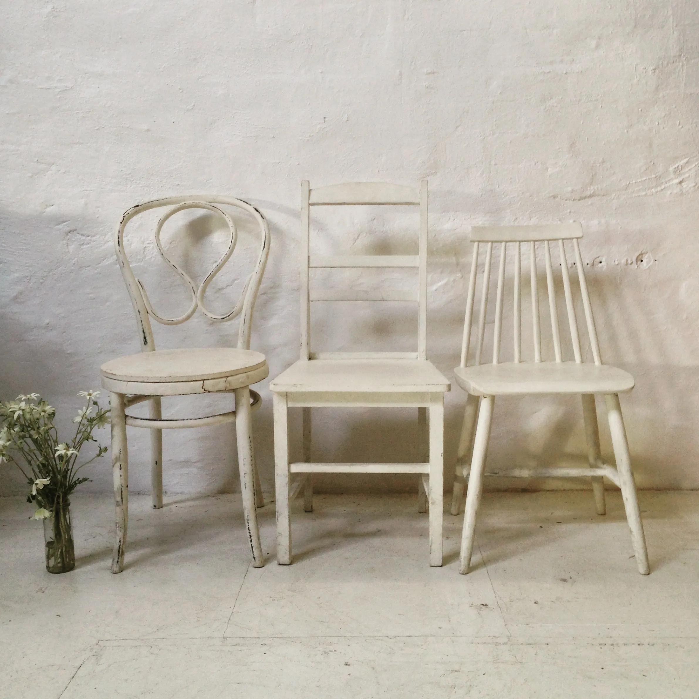 Vintage Chairs - White