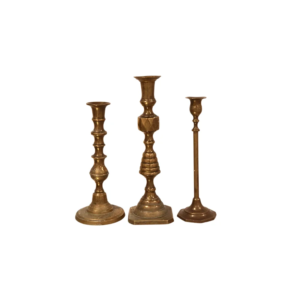 Mixed Brass Candlesticks