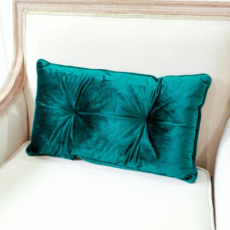 Cushion - Velvet Teal Small Rectangle