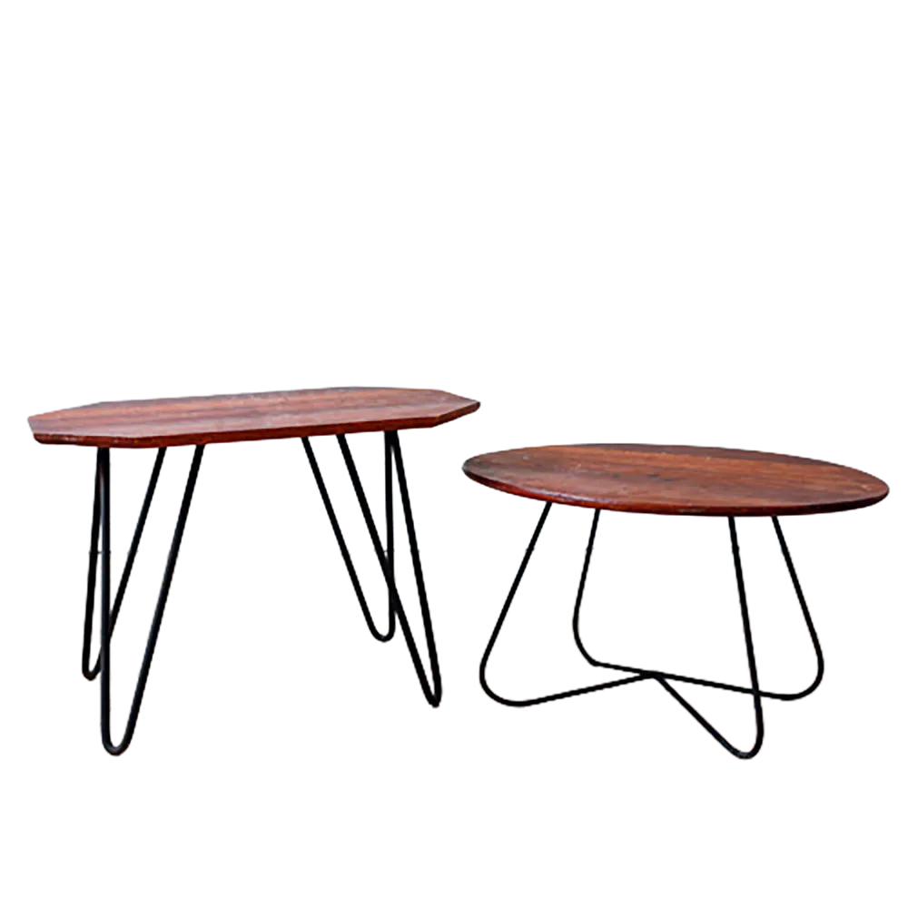 Industrial Coffee Table - Oval
