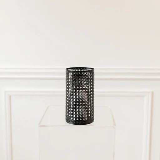 Black Mesh Candleholder