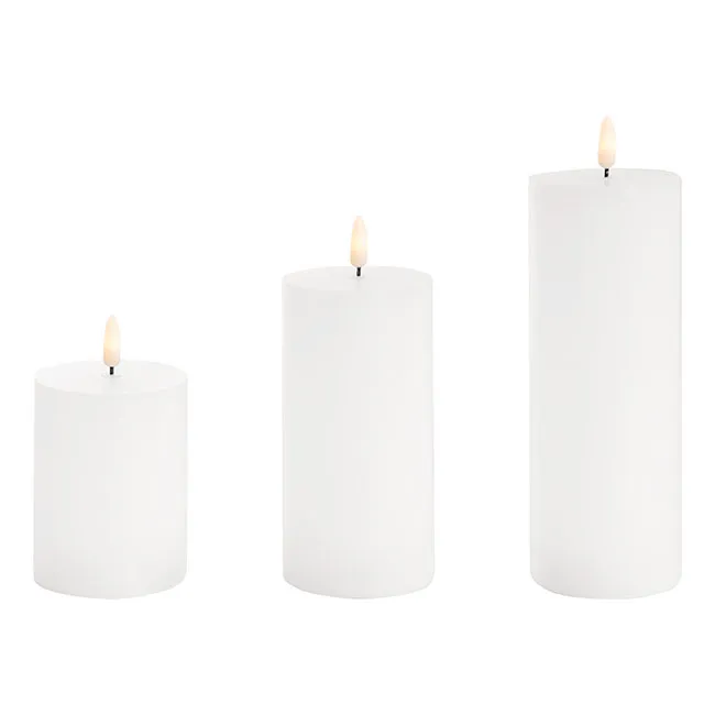 Wax Flameless Pillar Candles