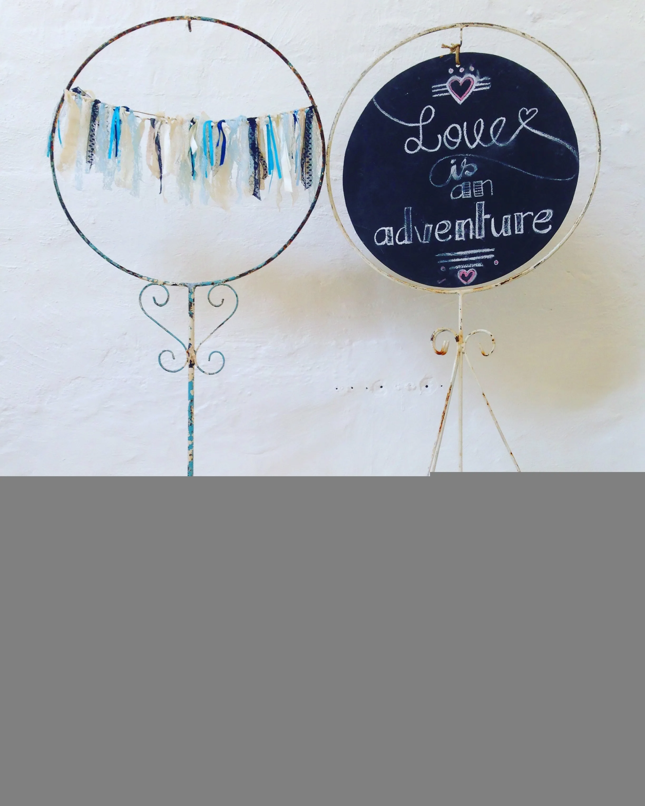 Sign - Birdcage Stand with Chalkboard