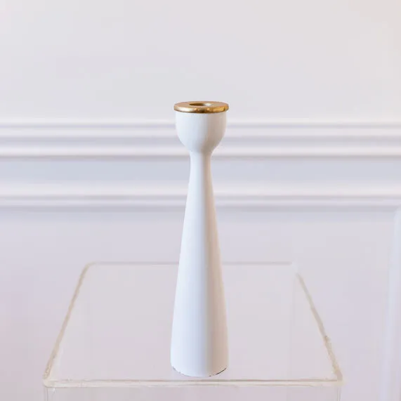 White Modern Taper - Tall
