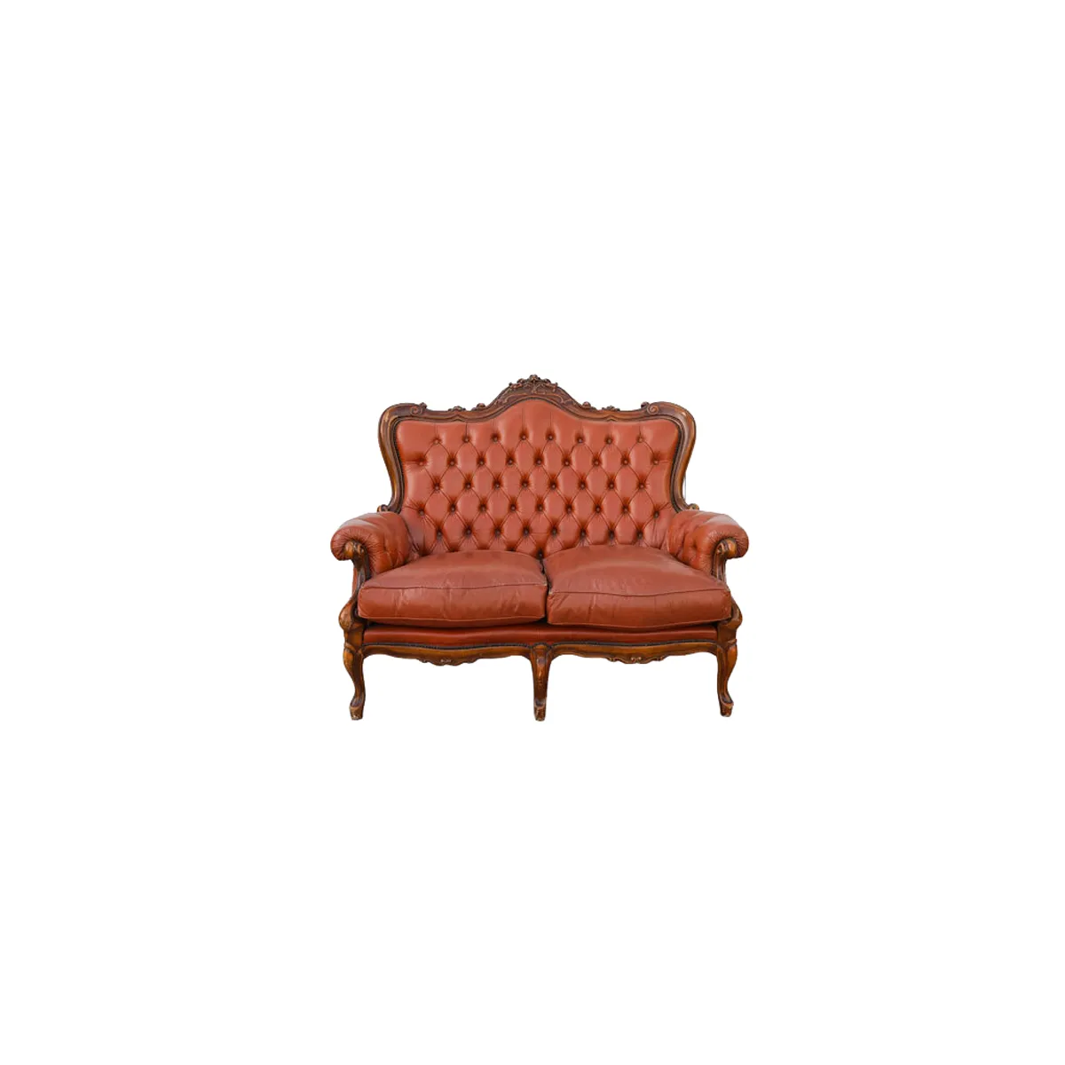 Two Seater Leather Chesterfield