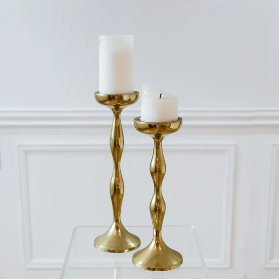 Gold Moulded Candleholder