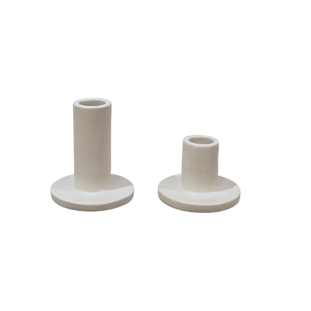 Ceramic Candle Holder - Alpine White