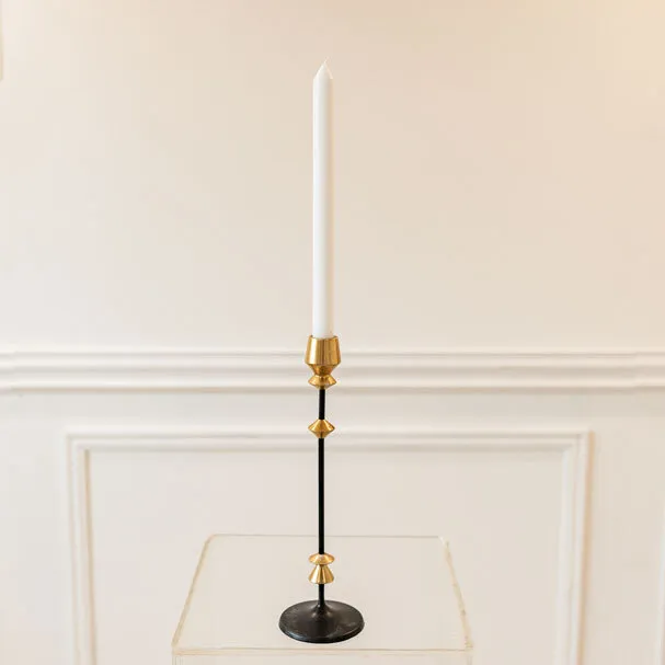 Black and Gold Candle holder - Large