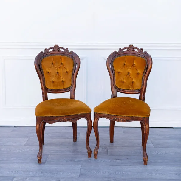 Velvet Signing Chairs