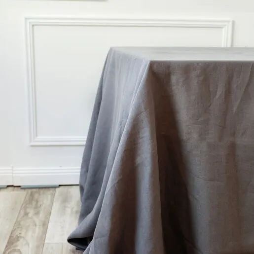 Linen Tablecloth - Charcoal