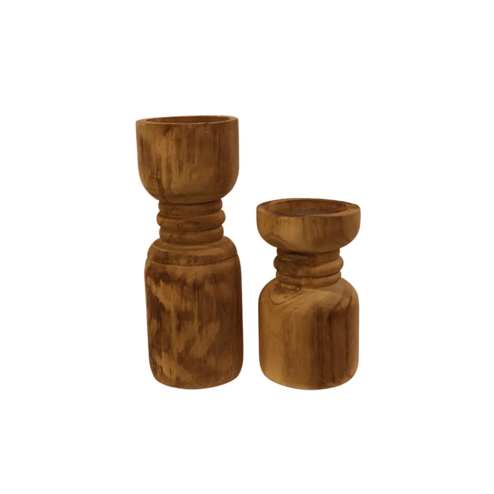 Natural Timber Candleholder