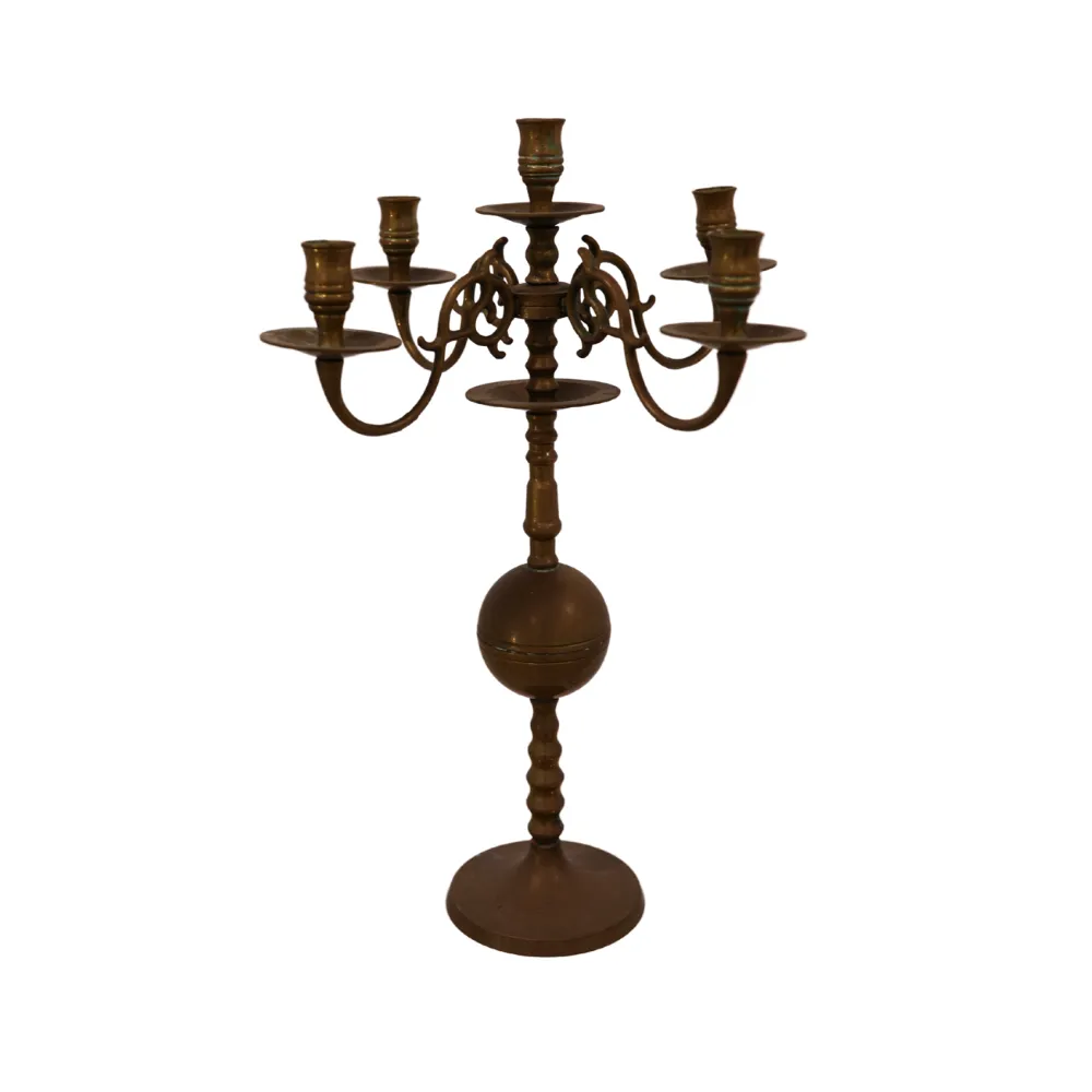 Mixed Antique Brass Candelabras