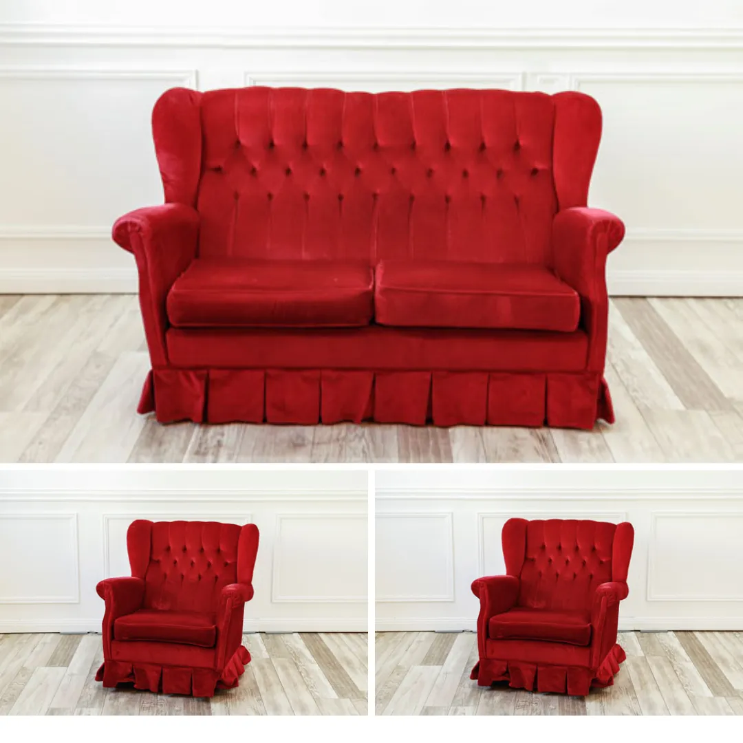 Package – Velour 3 Piece – Red