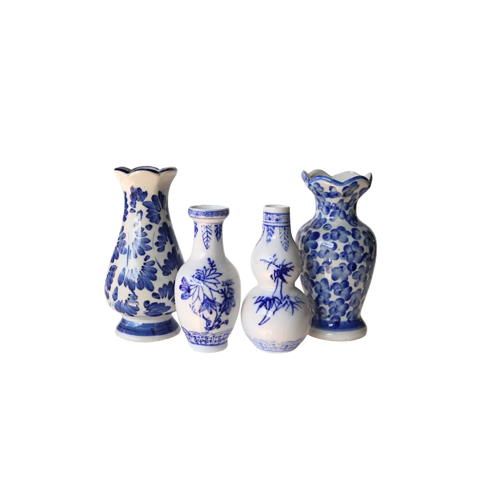 Blue & White Ceramic Vases