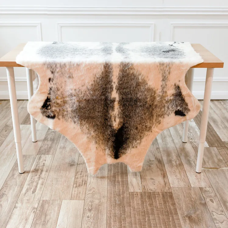 Rug - Faux Cow Hide Grey