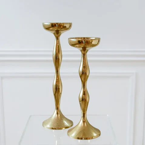 Gold Moulded Candleholder