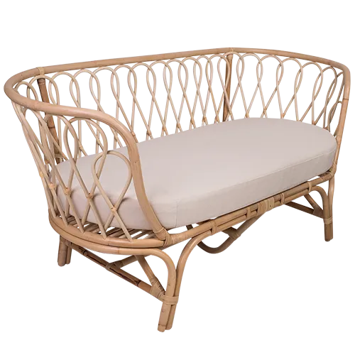 Two Seater Rattan Lounge