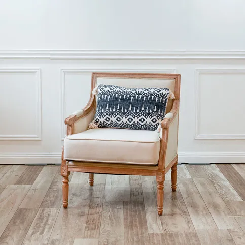 Cushion - Blue Rectangle Tassel