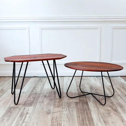 Industrial Coffee Table - Oval