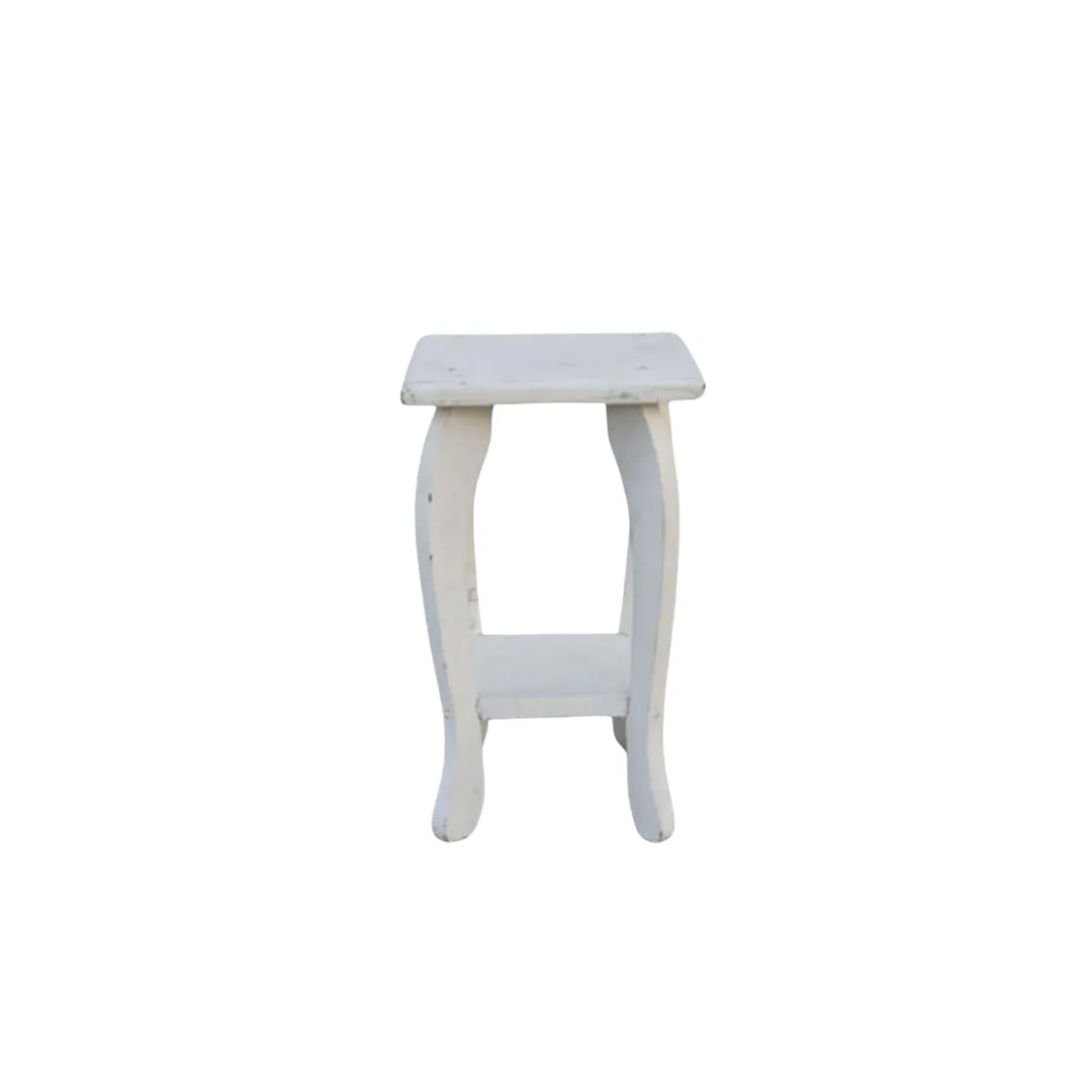Square White Side Table