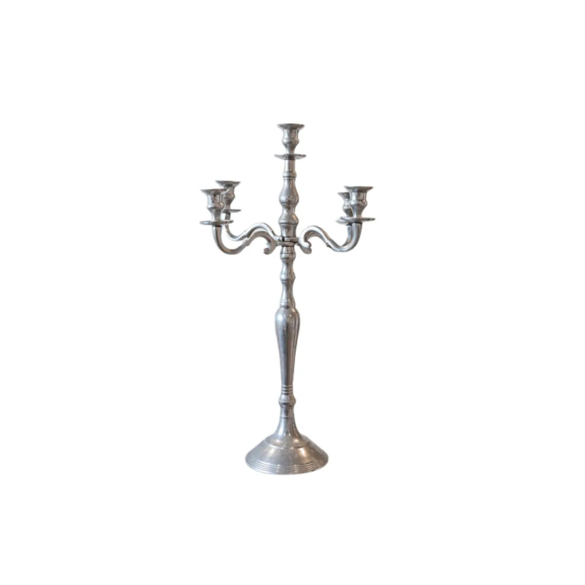 Candelabra - Silver Tall 5-Arm