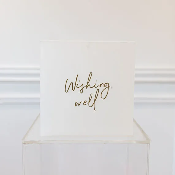 Wishing Well - Frosted with Decal