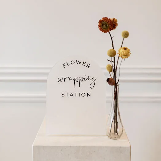 Flower Wrapping Sign