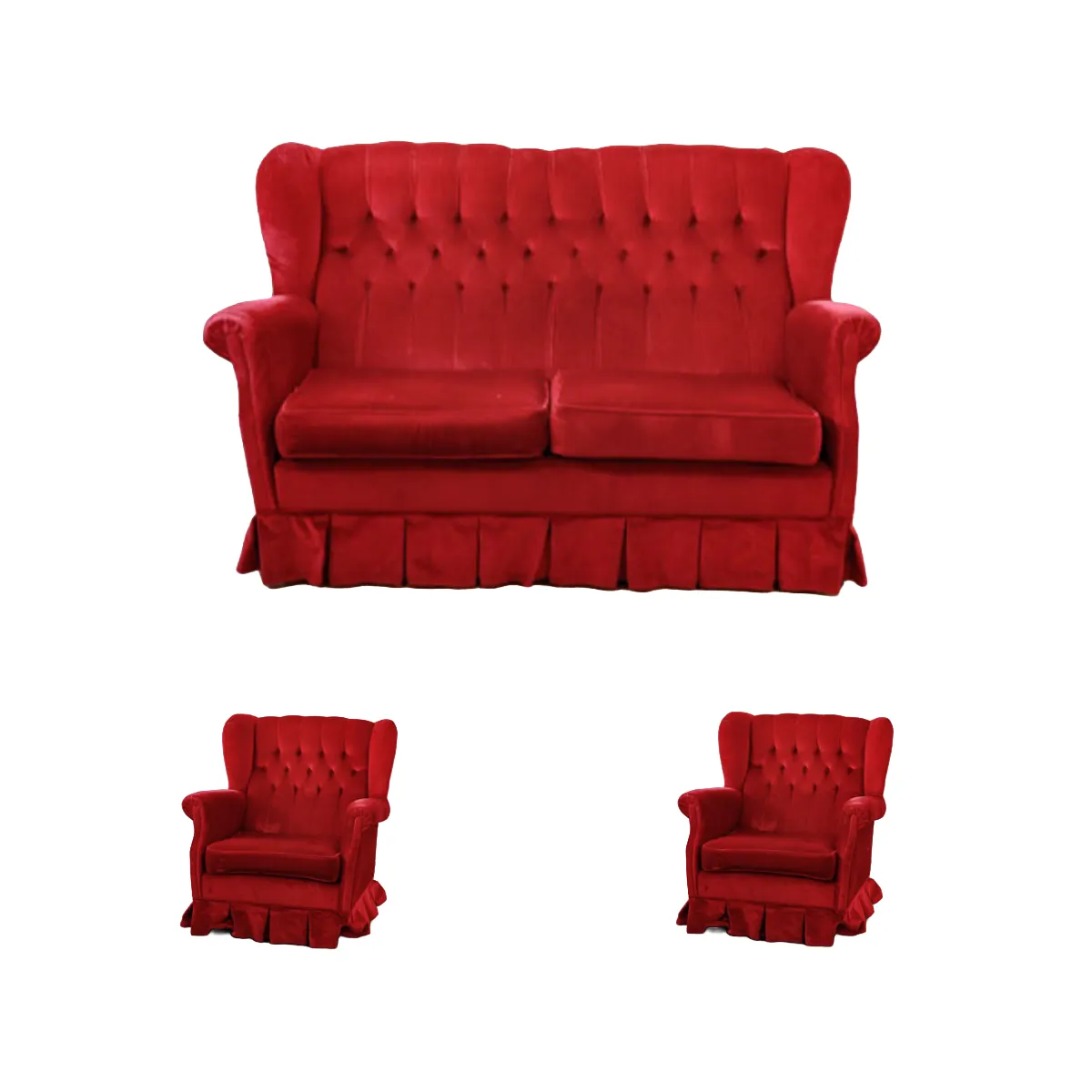 Package – Velour 3 Piece – Red