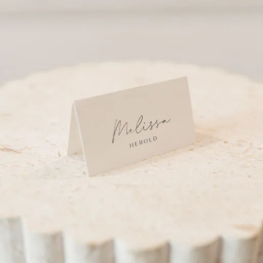 Place Card - Printed - Folded