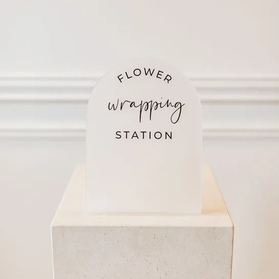 Flower Wrapping Sign