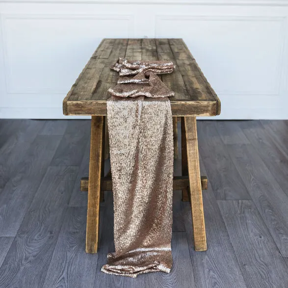 Table Runner - Sequin - Gold