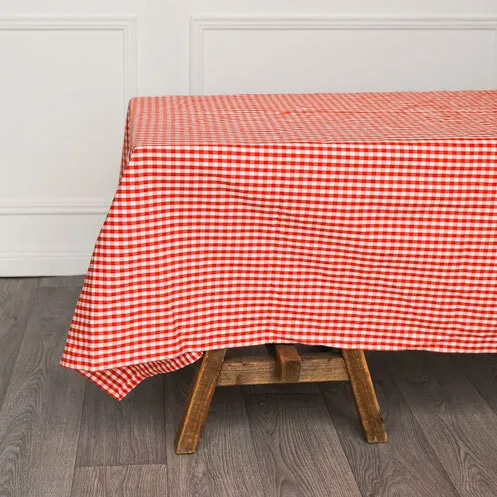 Gingham Tablecloths - Orange