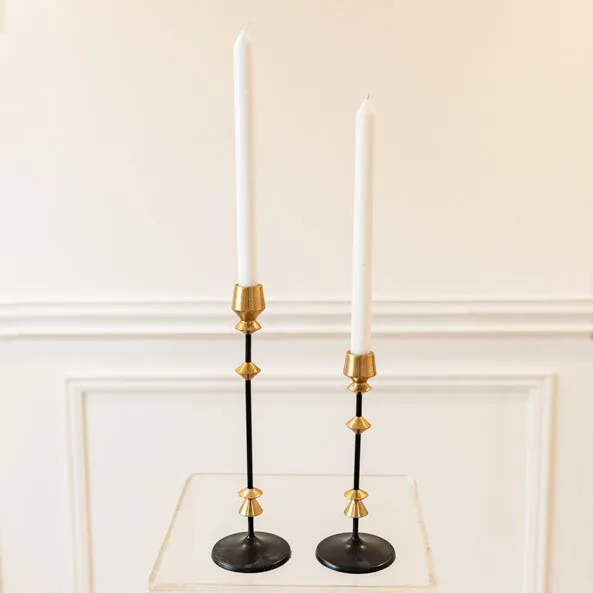 Black and Gold Candle holder - Small