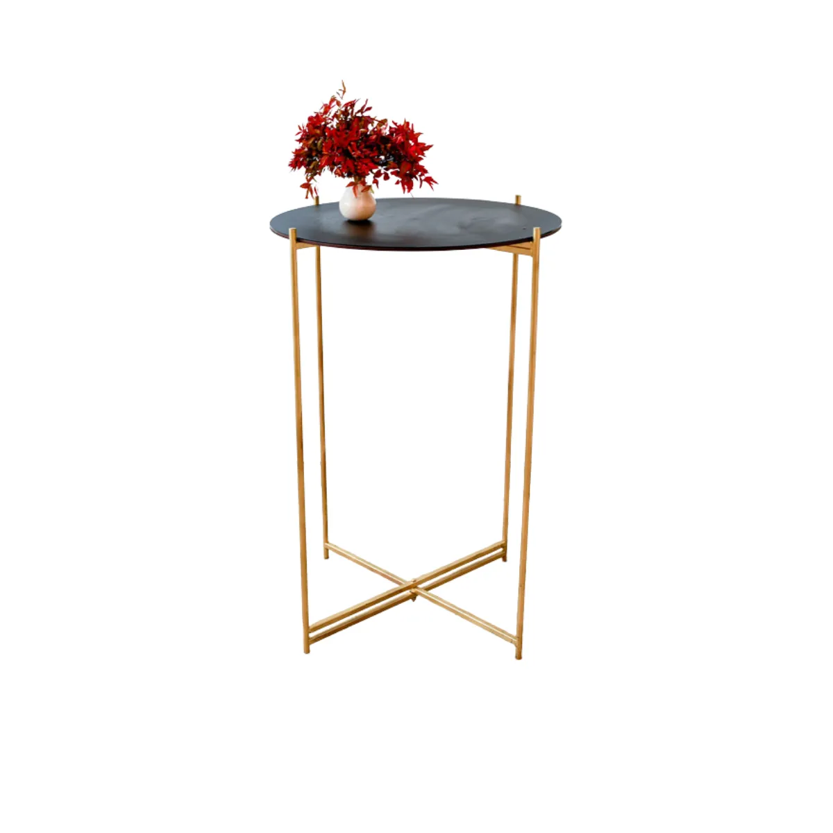 Round Bar Table - Black Top