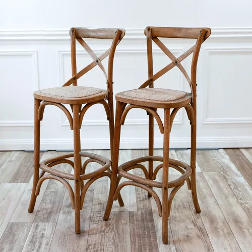 Crossback Stool - Oak